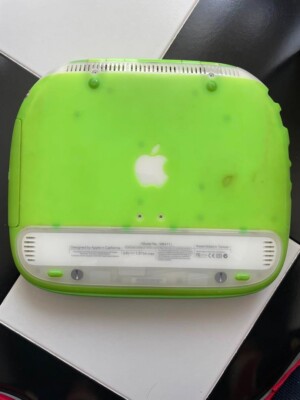 iBook G3 Shell 466MHz 320MB/20GB/DVD Key Lime Beauty Apple Rare