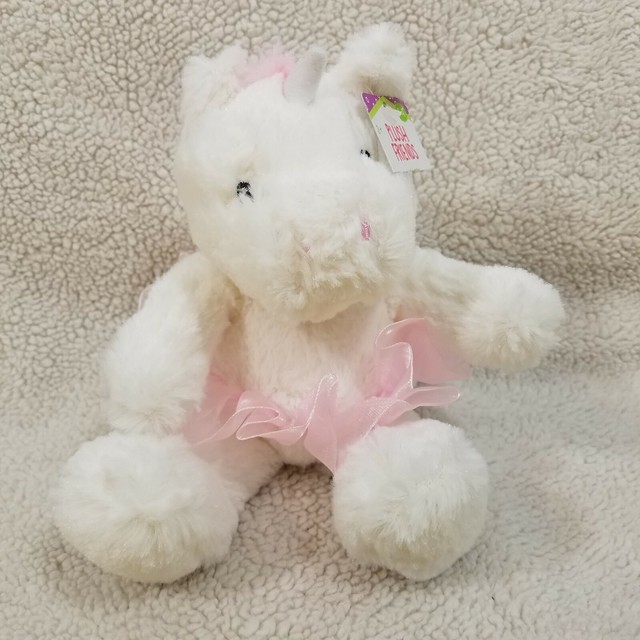 white unicorn plush