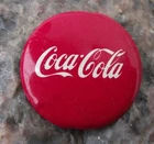 Vintage Coca Cola Soft Fizzy Carbonated Drink Coke Script Logo Pin Badge