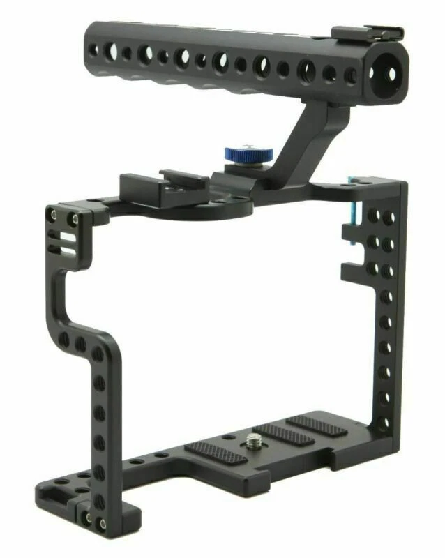 Rig Panasonic DSLR fotocamera manico gabbia con impugnatura fotocamera Lumix superiore per GH5 - Immagine 2 di 4