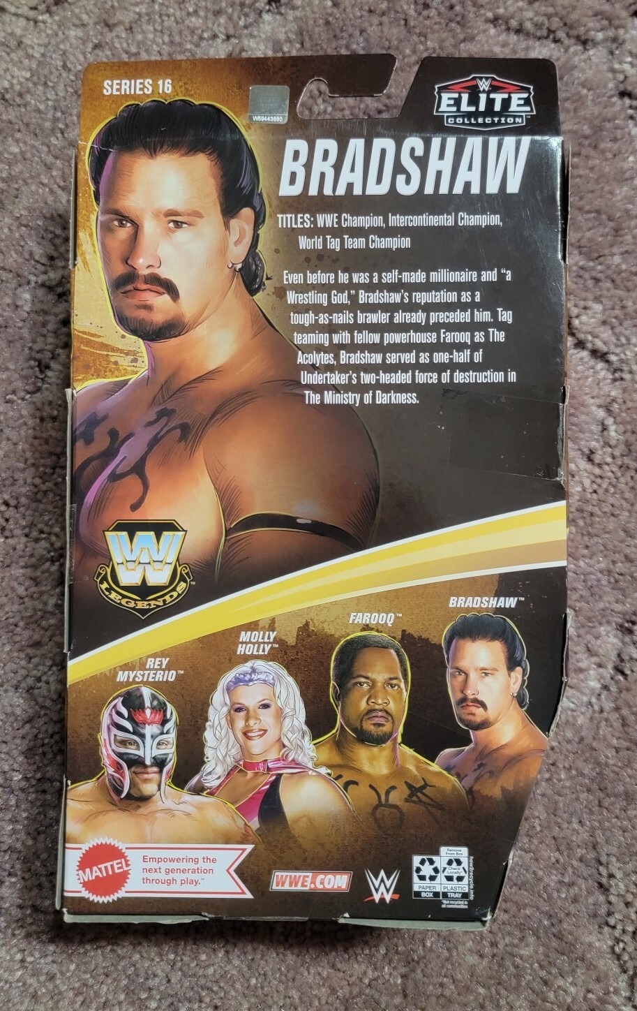 WWE Legends Elite Collection Bradshaw 10.5 in Action Figure HDM49