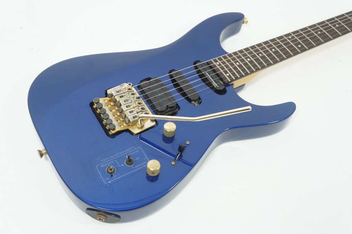 FERNANDES　FR-75S  90年代のミドルモデル『FR-75S』 Fernandes FR-75S FULL 3-MODE FER SUSTAINER BLUE FRT GLOD