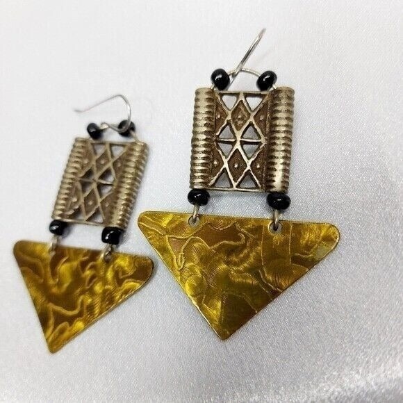 Steam Punk Earrings Geometric earings industrial style 
