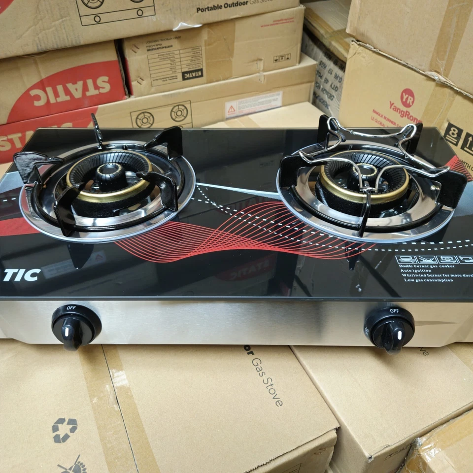 Gas Stove Burner Double Wok Outdoor Portable **New DesIgn** Free Regulatr & Hose - image 2 of 4