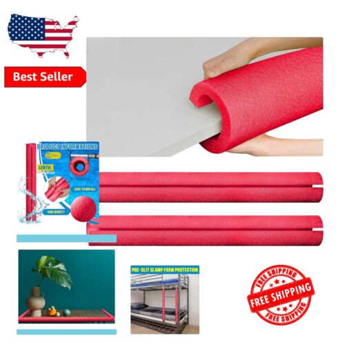 Red Jumbo Pool Noodles 40 Inch with Ring Cross Section - Quality Foam Protection