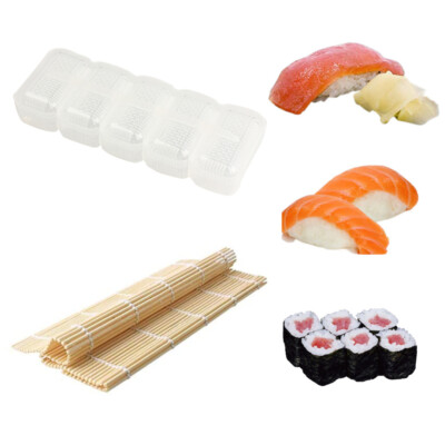 Japanisches Sushi Herstellungsset Sushi Herstellungswerkzeuge Matte + Nigiri Form Reiskugelmaschine