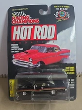 Racing Champions 1997 HOT ROD #33 - '68 Plymouth - Black - LIMITED EDITION