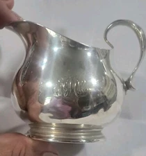 Tiffany & Co Sterling Creamer Mono'd-  2 3/4"