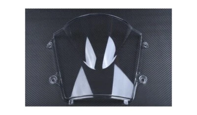 Bulle Transparente + Carbone Noir/Saute Vent Pour HONDA CBR 600 RR 600RR 2013-17 - Photo 1/4