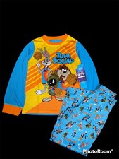Looney Tunes Space Jam Legacy 2 Pc Long Sleeve Pajama Set NWT Size 7 Boys Girls 