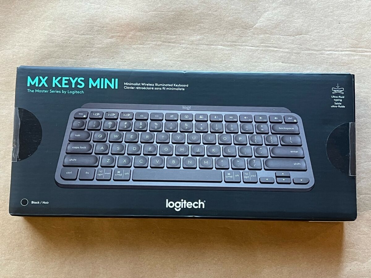 Logitech MX Keys Mini Wireless Keyboard (Black), English Logitech MX Keys Mini Wireless Keyboard (Black), English