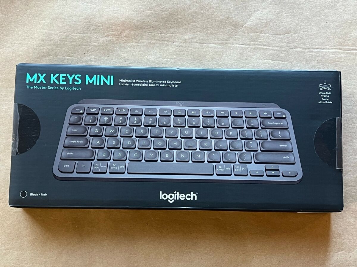 Logitech MX Keys Mini Wireless Keyboard, Black 920-010475 - Adorama