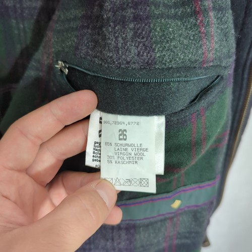 Vintage Lodenfrey Wool Cahsmere Coat Sz.42 Large Grey Gray Men's Overcoat Warm - Picture 10 of 15