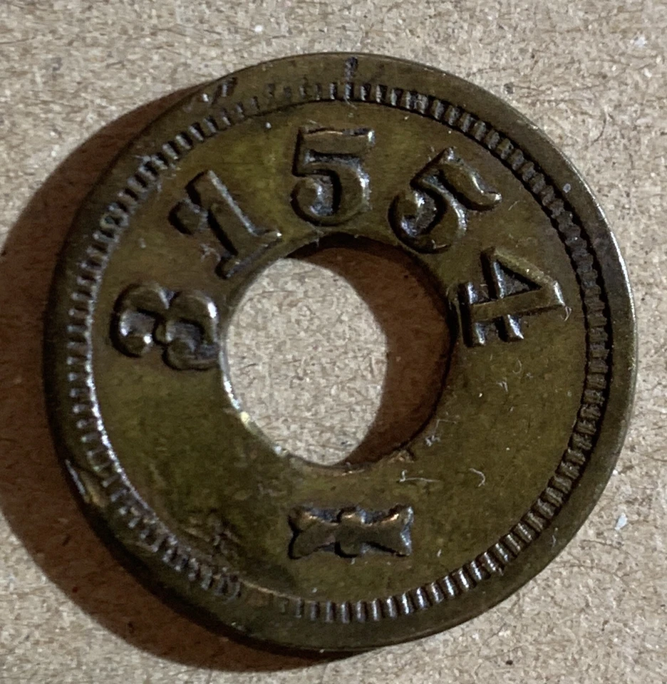 1910-1920 Puerto RICO TRADE TOKEN 5 CENTS, 21 mm SIZE - Image 2 of 3