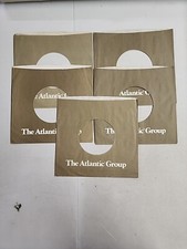 45 RPM 7" RECORD SLEEVES CO. SLEEVE 5 PACK SEE PHOTOS - Atlantic SLV180
