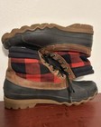 Sperry Buffalo Plaid Waterproof Duck Boots Mens Size 13 Rare — photo 6