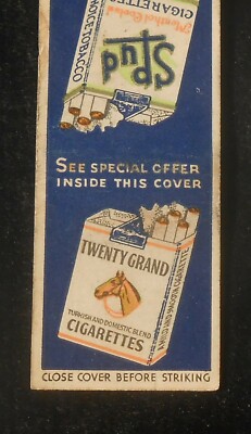 1930s Twenty Grand and Spud Cigarettes Horse Axton-Fisher Co. Louisville KY  MB