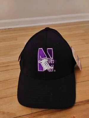 Northwestern Wildcats NCAA Vintage Headmaster Superflex Adult Hat NWT Size S/M