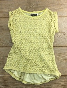 yellow embroidered blouse