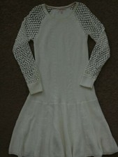 Victoria's Secret Womens Off White Sweater Knitted Dress Size M