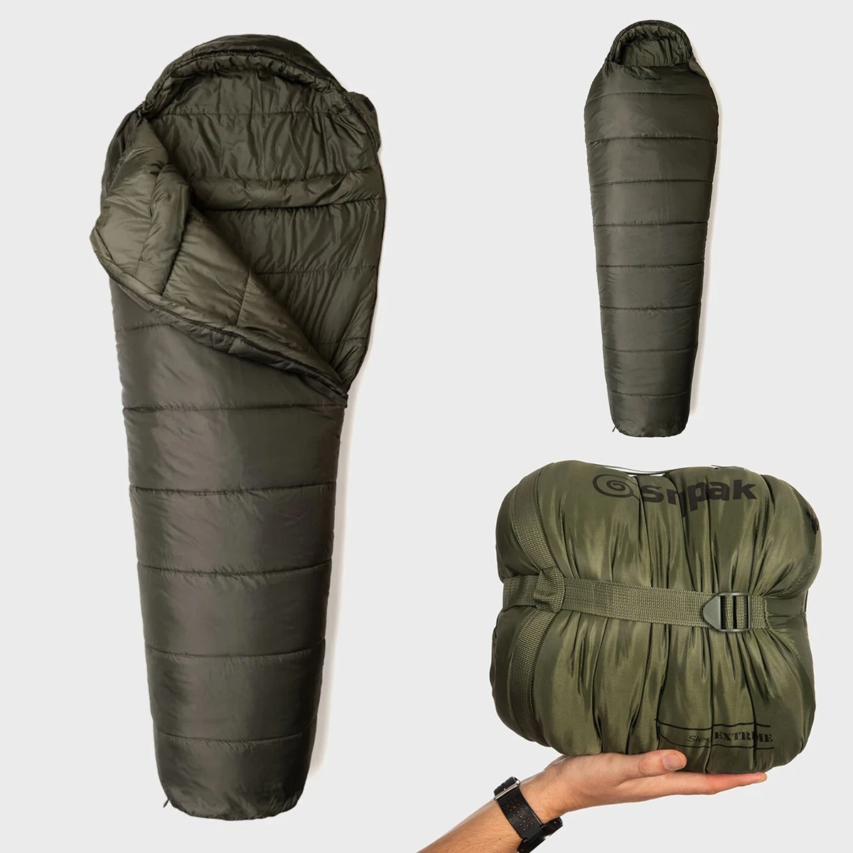Sac De Couchage MFH, Modèle Militaire, Pour Camping Et Voyage – Confortable Et Résistant, Couleur Noire