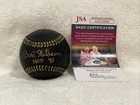RARE Bob Gibson HOF 81 AUTO'D Black&Gold Ball St. Louis Cardinals, of 150, JSA!