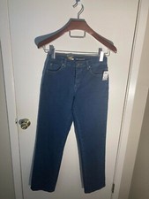 Lee Mid-Rise Premium Dark 4Medium Blue Jeans Ladies New w/Tags