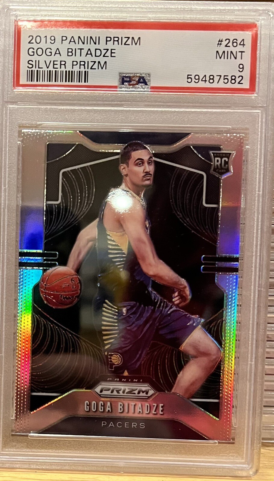 2019 Panini Prizm Silver 264 Goga Bitadze RC PSA 9⭐️