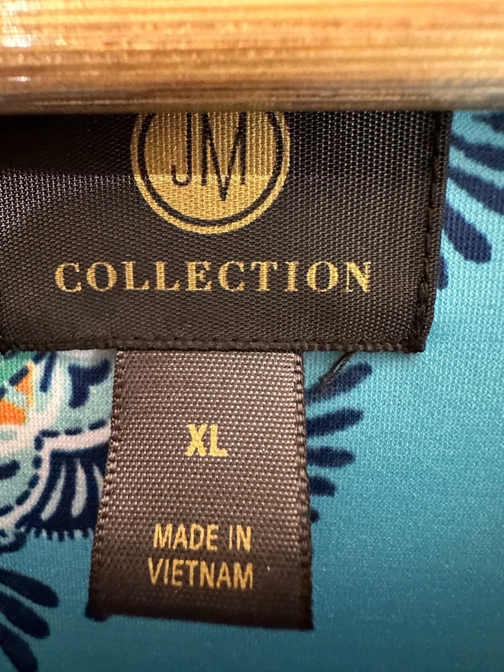 Camiseta de mujer JM Collectiton manga larga talla XL Boho Western Hippie años 70 90 viaje Foto 3 de 4