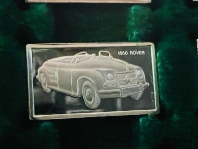 Franklin Mint Silver Bar Mini Ingot 1975 Centennial Car Classic