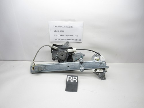 09-14 Nissan Maxima Right Rear Side Window Motor Regulator 82730JA00A OEM - Picture 2 of 6