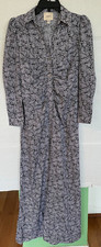 I. MADELINE MAXI SHIRT DRESS WOMENS SIZE S SMALL BLACK WHITE PEBBLE NEW
