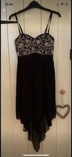 Prom Dress Little Mistress Dip hem Black 10