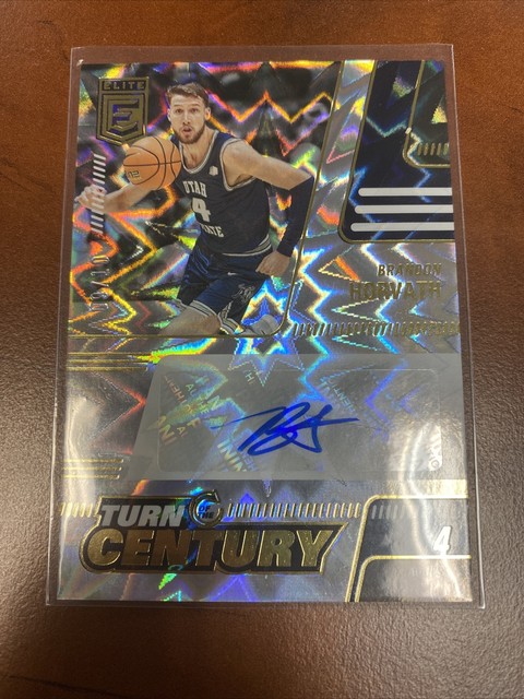 Brandon Horvath 2022 Panini Chronicles Draft Picks Turn of the Century Signature