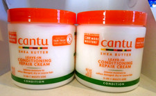 Cantu Shea Butter Leave-In Conditioning Repair Cream 16 Oz 2-PACK