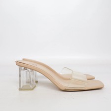 Zara, Mules, Größe: 39, Beige/Transparent, Damen, 8 #B3R