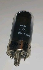 NATIONAL UNION 35Z3 LOKTAL HALF WAVE RECTIFIER VACUUM TUBE FOR OLD RADIOS TESTED