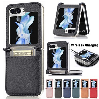 Wallet Leather Case Cover Fr Samsung Galaxy Z Flip 7 6 5 4 Shockproof Card Slot