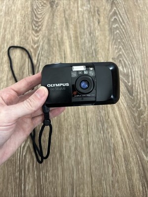 Olympus μ Mju I Infinity Stylus 35mm Point & Shoot Film Camera TESTED WORKING