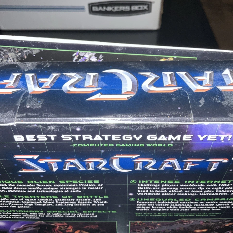 StarCraft коллекционное специальное издание (ПК 1998 Blizzard) большая коробка запечатанный нераспечатанный - Изображение 2 из 3