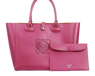Loewe Perforated Leo Tote with Pouch