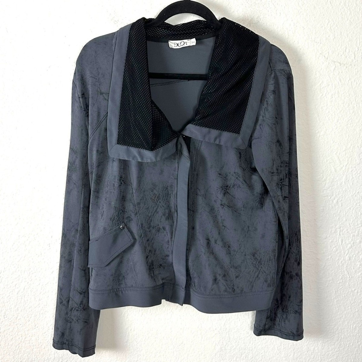 Vintage Y2K Deca Paris Fishnet Full Zip Jacket a WhimsyGoth Punk 12 Large Artsy View 2