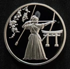 2019 SatosanMetals Kyudo 1oz. Silver Heidi Wastweet/Sandra Deiana [s/n 0196]