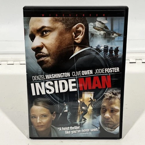 Inside Man DVD | 2006 Denzel Washington Clive Owen Jodie Foster Widescreen