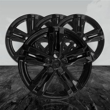 Auto Reflections Gloss Black 18 Wheel Skins For 2020-2021 Ford Explorer
