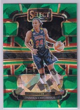 2024 Panini Select WNBA TAMIKA CATCHINGS #26 Concourse Green Ice - Indiana Fever