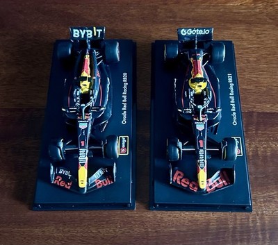 Lot of 2 - Bburago F1 Red Bull - RB20 & RB21 | #1 Max Verstappen 1:43