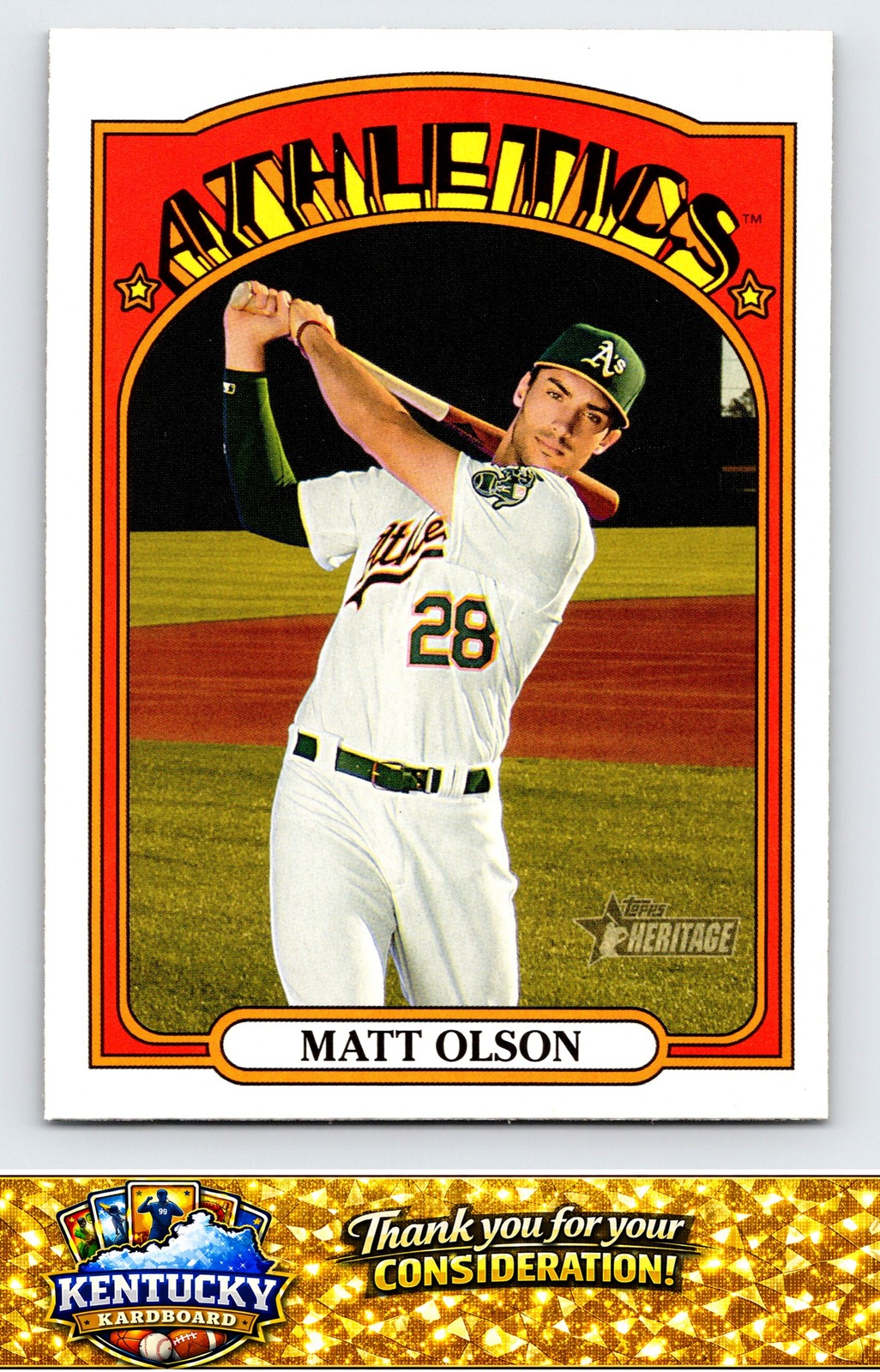 2021 Topps Heritage #448 Matt Olson