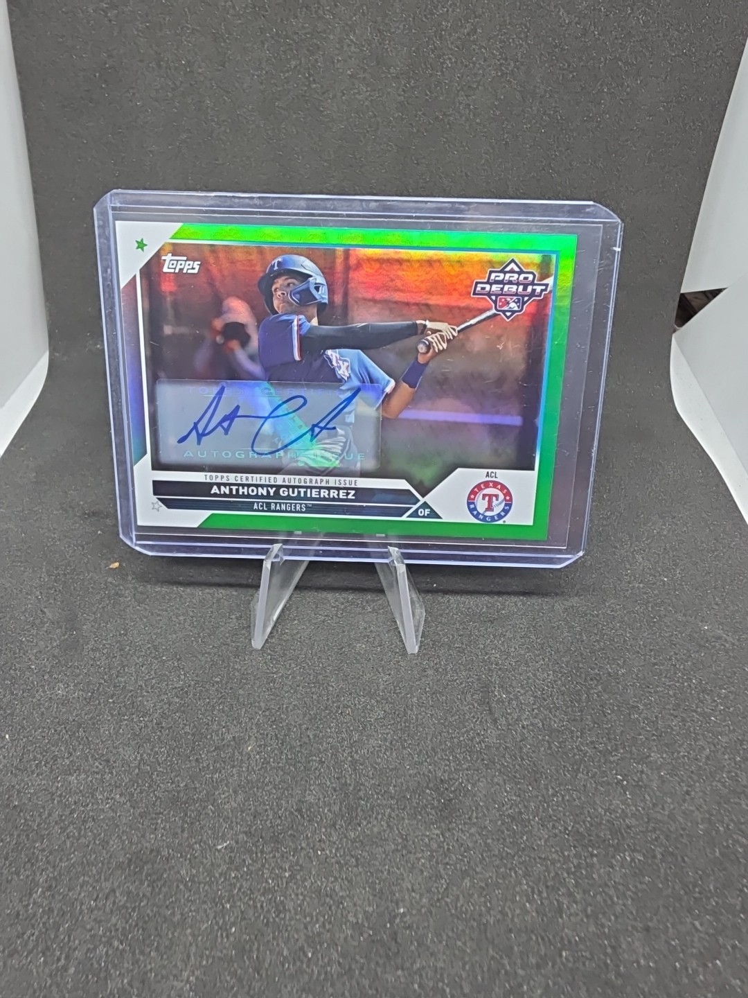 2023 Topps Pro Debut - Anthony Gutierrez Green Foil Autographs /99 