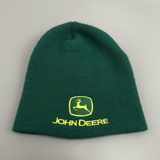 Youth Hat John Deere Youth Beanie with Yellow Embroidered Logo Made in USA